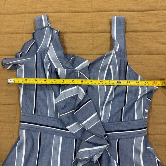 Sandro Paris Striped 100% Cotton Mini Dress Size 2 - Picture 7 of 10